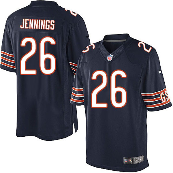 Men Nike Chicago Bears #26 Tim Jennings Limited Navy Blue Team Color NFL Jersey