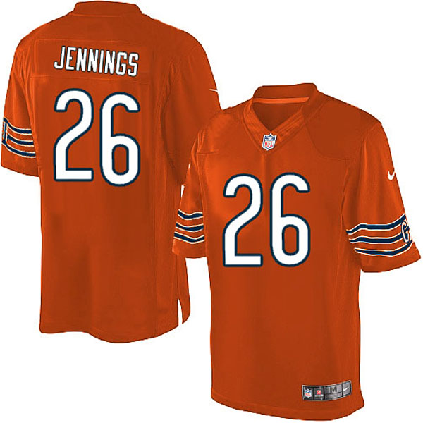 Men Nike Chicago Bears #26 Tim Jennings Limited Orange Alternate NFL Jersey