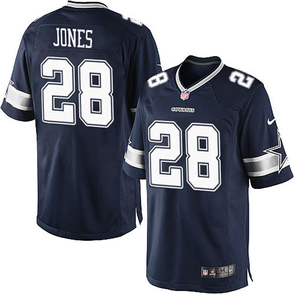 Men Nike Dallas Cowboys 28 Felix Jones Limited Navy Blue Team Color Jersey