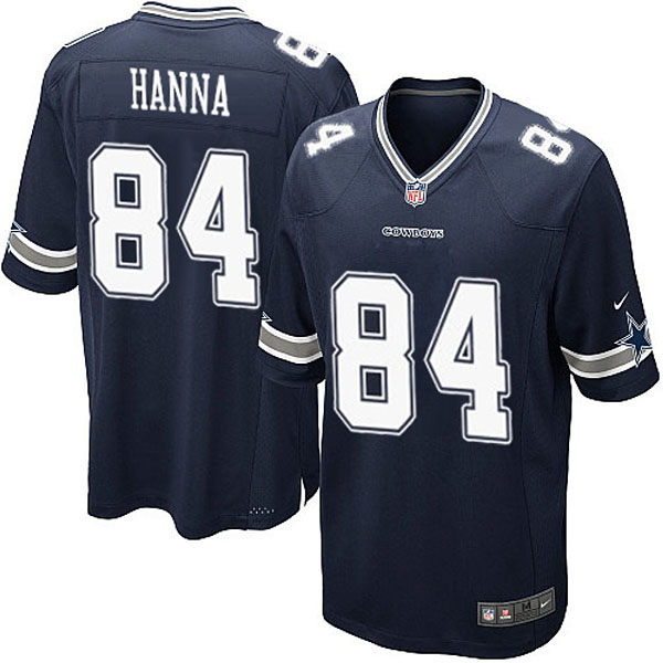 Men Nike Dallas Cowboys 84 James Hanna Game Navy Blue Team Color Jersey