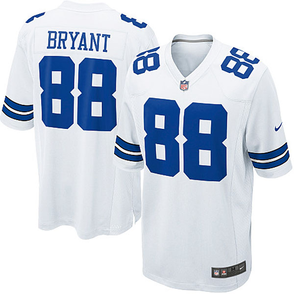 Men Nike Dallas Cowboys 88 Dez Bryant Game White Jersey