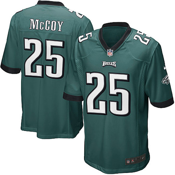 Men Nike Philadelphia Eagles #25 LeSean McCoy Game Midnight Green Team Color NFL Jersey