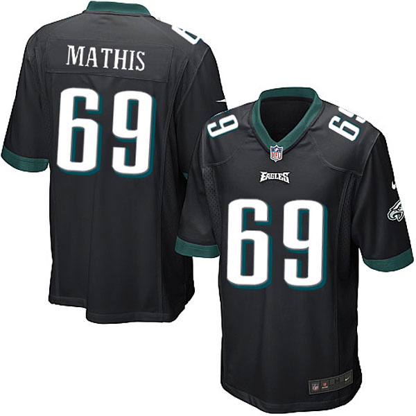 Men Nike Philadelphia Eagles #69 Evan Mathis Game Black Alternate NFL Jersey