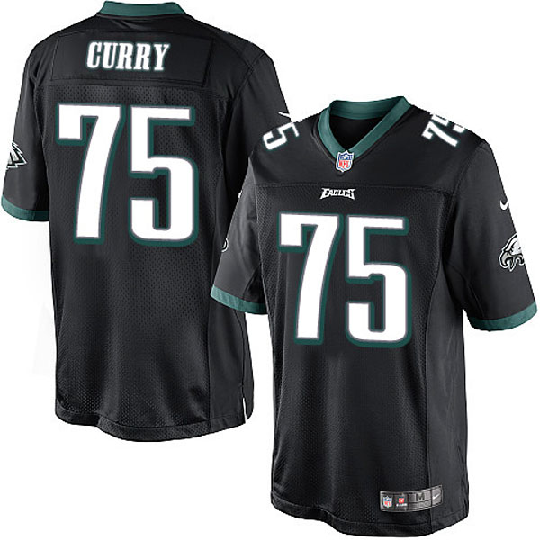 Men Nike Philadelphia Eagles #75 Vinny Curry Limited Black Alternate NFL Jersey