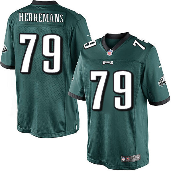 Men Nike Philadelphia Eagles #79 Todd Herremans Limited Midnight Green Team Color NFL Jersey