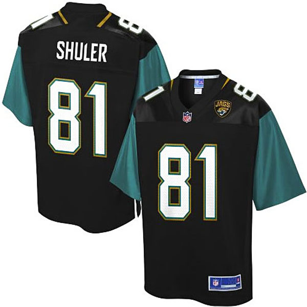 Mens Jacksonville Jaguars #81 Mickey Shuler Pro Line Team Color Jersey