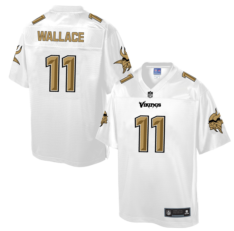 Minnesota Vikings #11 Mike Wallace White Pro Line Fashion Jersey