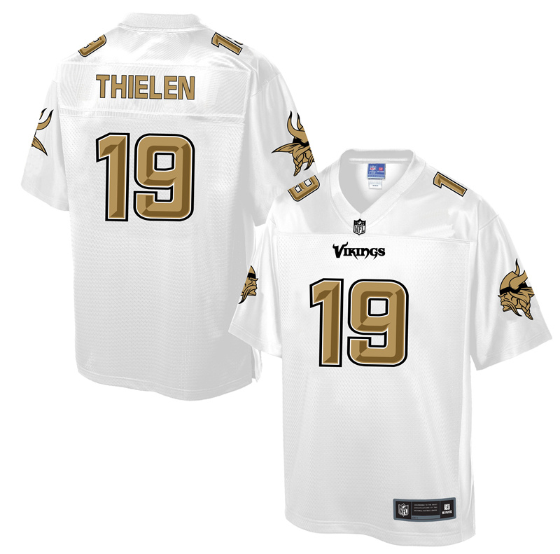 Minnesota Vikings #19 Adam Thielen White Pro Line Fashion Jersey