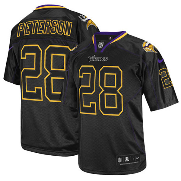 Minnesota Vikings Mens Adrian Peterson Black Limited Jersey