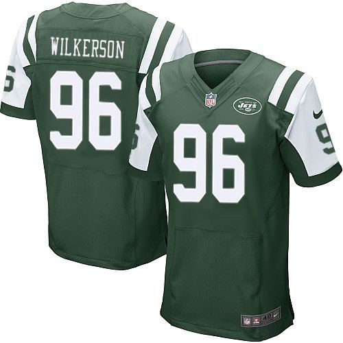 Mens New York Jets #96 Muhammad Wilkerson Nike Green Elite Jersey