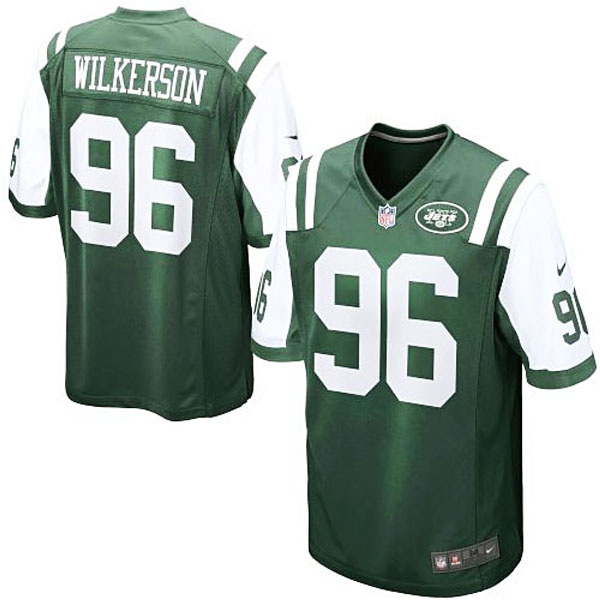 Mens New York Jets #96 Muhammad Wilkerson Nike Green Game Jersey