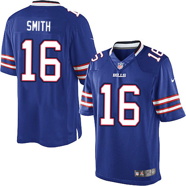 NFL Buffalo Bills Men Brad Smith Blue Limited Jersey