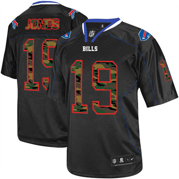 NFL Buffalo Bills Men Donald Jones Black Camo Elite Fashion Jersey