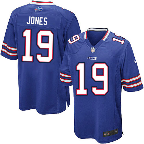 NFL Buffalo Bills Men Donald Jones Blue Game Jersey