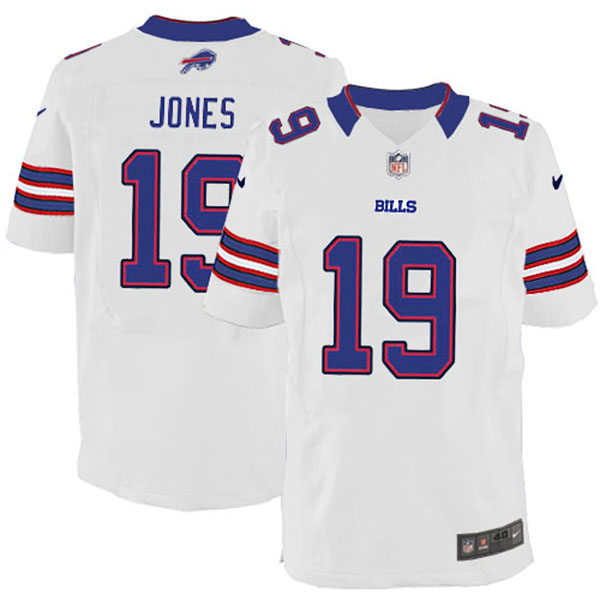 NFL Buffalo Bills Men Donald Jones White Elite Jersey