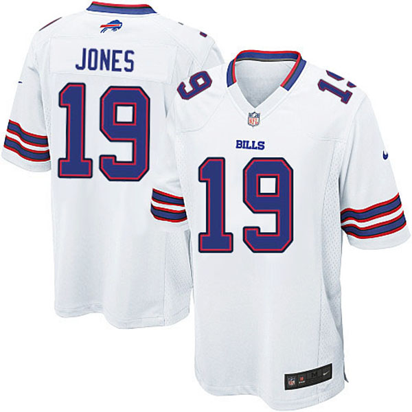 NFL Buffalo Bills Men Donald Jones White Game Jersey