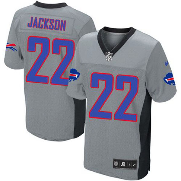 NFL Buffalo Bills Men Fred Jackson Grey Game Shadow Jersey