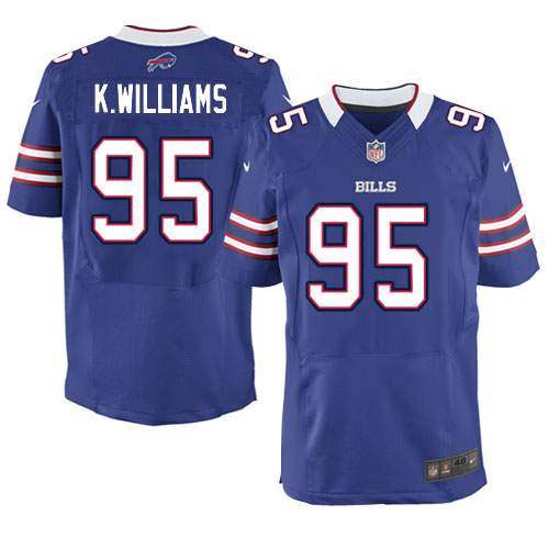 NFL Buffalo Bills Men Kyle Williams Blue Elite Jersey