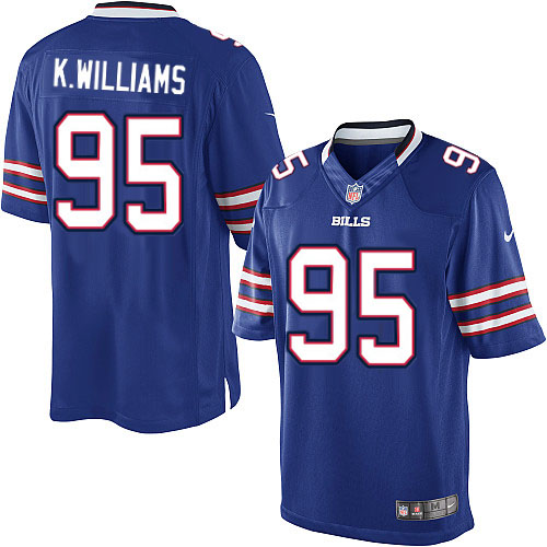 NFL Buffalo Bills Men Kyle Williams Blue Limited Jersey