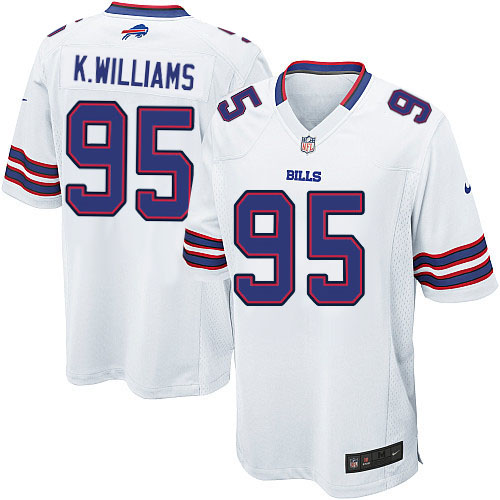 NFL Buffalo Bills Men Kyle Williams White Game Jersey