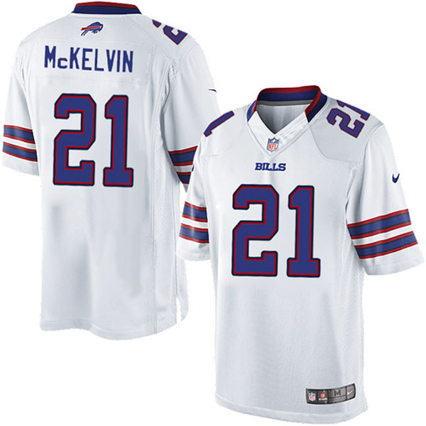 NFL Buffalo Bills Men Leodis McKelvin White Limited Jersey