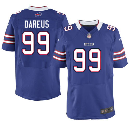 NFL Buffalo Bills Men Marcell Dareus Blue Elite Jersey