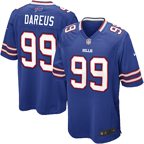 NFL Buffalo Bills Men Marcell Dareus Blue Game Jersey