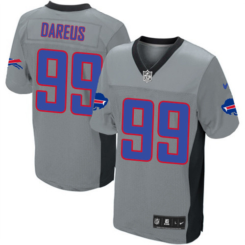 NFL Buffalo Bills Men Marcell Dareus Grey Elite Jersey