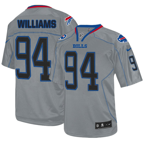 NFL Buffalo Bills Men Mario Williams Grey Elite Lights Out Jersey