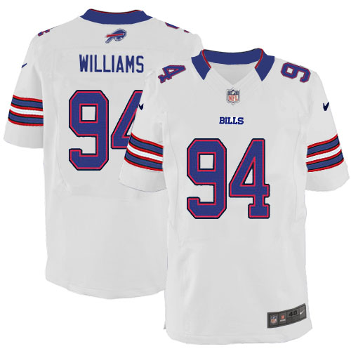 NFL Buffalo Bills Men Mario Williams White Elite Jersey