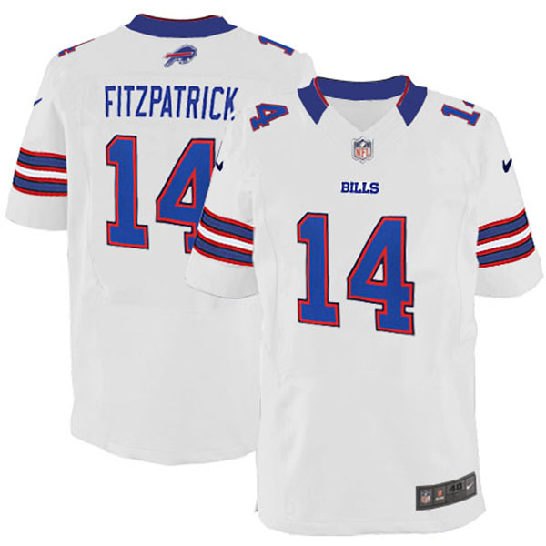 NFL Buffalo Bills Men Ryan Fitzpatrick White Elite Jersey