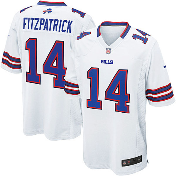 NFL Buffalo Bills Men Ryan Fitzpatrick White Game Jersey