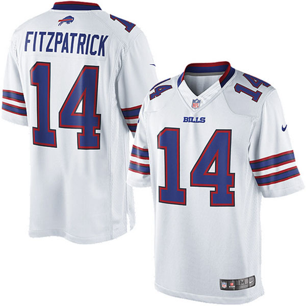 NFL Buffalo Bills Men Ryan Fitzpatrick White Limited Jersey