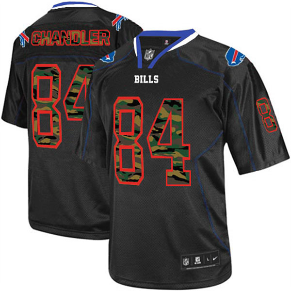 NFL Buffalo Bills Men Scott Chandler Black Camo Elite Fashion Jersey