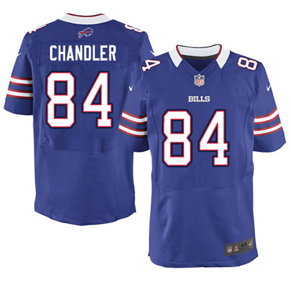 NFL Buffalo Bills Men Scott Chandler Blue Elite Jersey