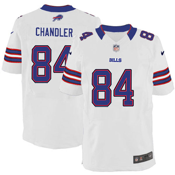 NFL Buffalo Bills Men Scott Chandler White Elite Jersey