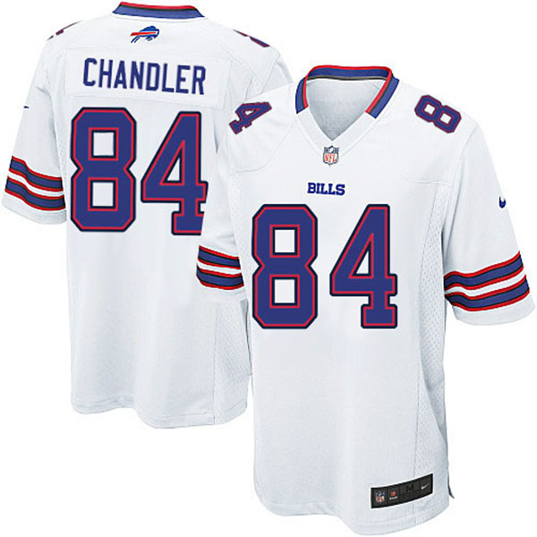 NFL Buffalo Bills Men Scott Chandler White Game Jersey