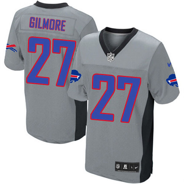 NFL Buffalo Bills Men Stephon Gilmore Grey Elite Jersey