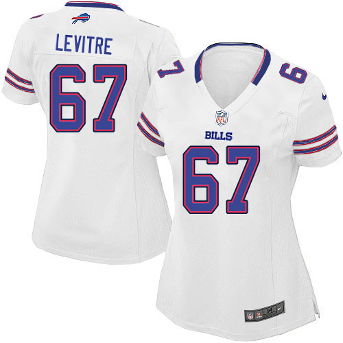 NFL Buffalo Bills Women Andy Levitre White Game Jersey