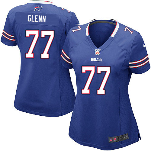 NFL Buffalo Bills Women Cordy Glenn Blue Game Jersey