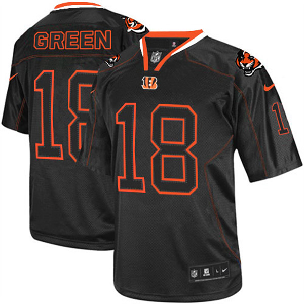 NFL Cincinnati Bengals Men A.J. Green Elite Black Lights Out Jersey