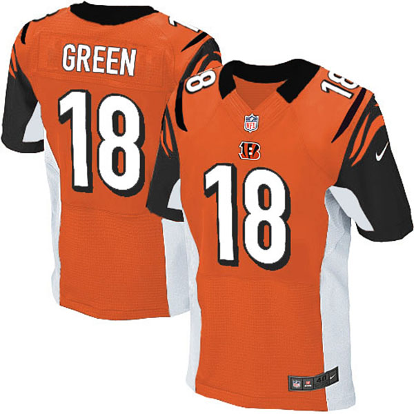 NFL Cincinnati Bengals Men A.J. Green Elite Orange Jersey