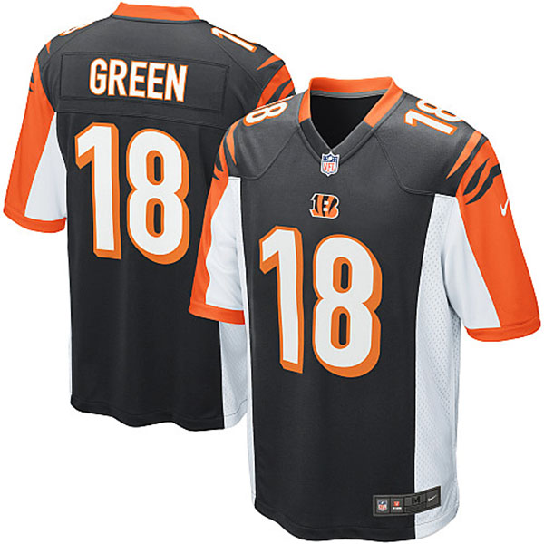 NFL Cincinnati Bengals Men A.J. Green Game Black Jersey