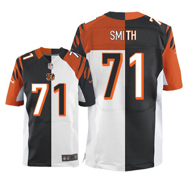 NFL Cincinnati Bengals Men Andre Smith Game Two Tone Team Road Jersey