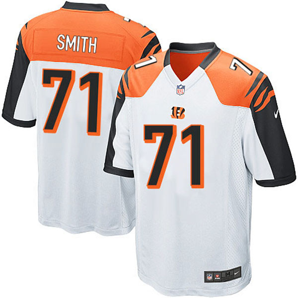 NFL Cincinnati Bengals Men Andre Smith Game White Jersey