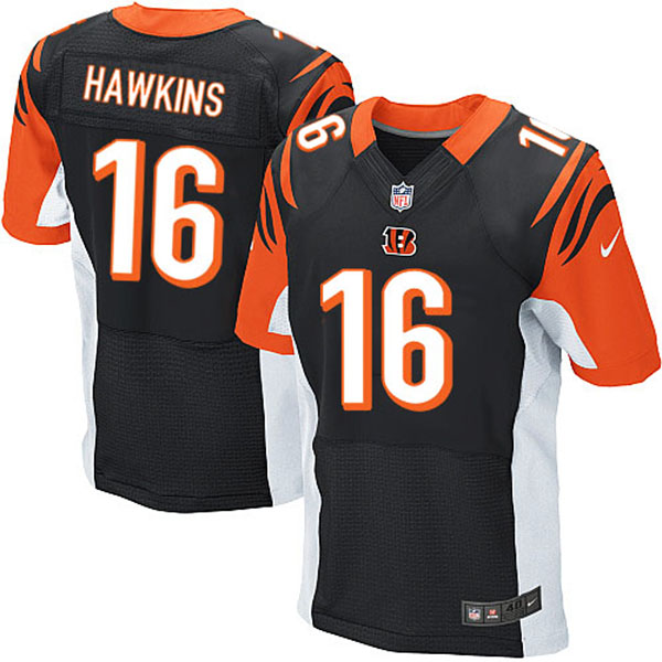 NFL Cincinnati Bengals Men Andrew Hawkins Elite Black Jersey