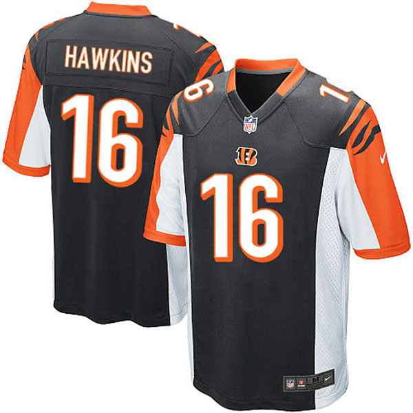 NFL Cincinnati Bengals Men Andrew Hawkins Game Black Jersey