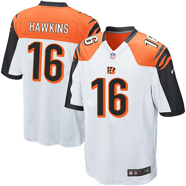 NFL Cincinnati Bengals Men Andrew Hawkins Game White Jersey