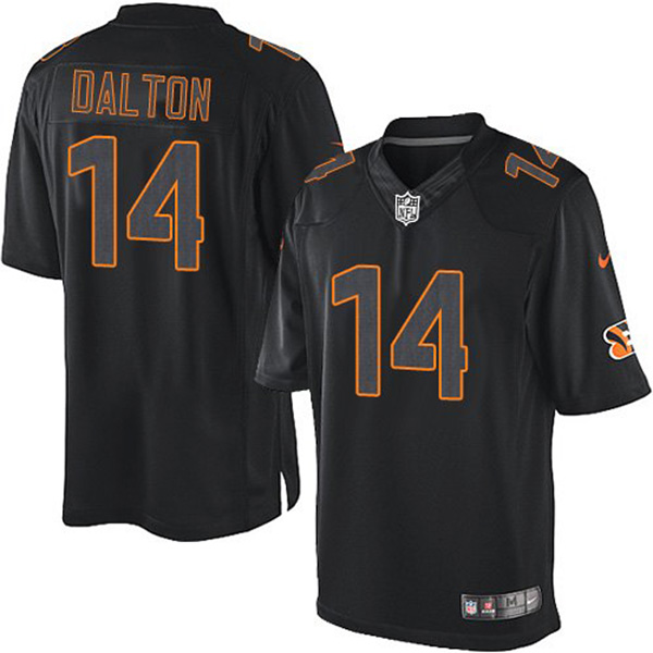 NFL Cincinnati Bengals Men Andy Dalton Elite Black Impact Jersey