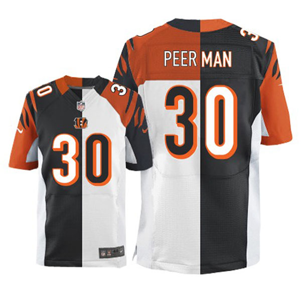 NFL Cincinnati Bengals Men Cedric Peerman Game Two Tone Team Road Jersey